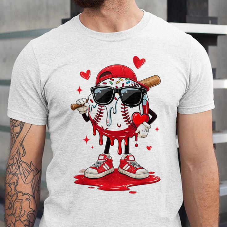 Baseball Drip Ice Cream Sunglasses Boys Youth Kids Valentine Unisex Jersey T-Shirt