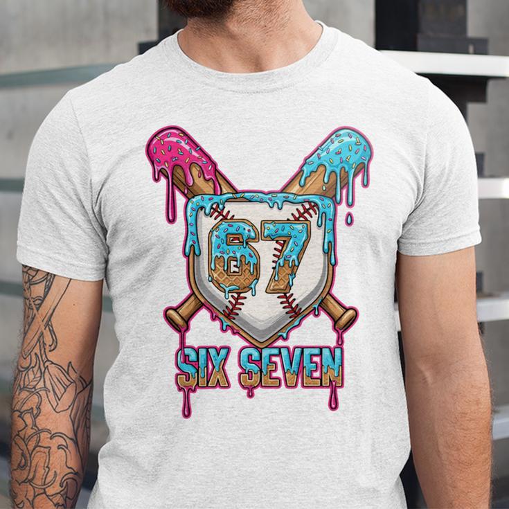 Baseball Drip Number 67 Player 6-7 Six Seven Meme Gen Alpha Unisex Jersey T-Shirt Baseball Drip Number 67 Player 6-7 Six Seven Meme Gen Alpha Unisex Jersey T-Shirt