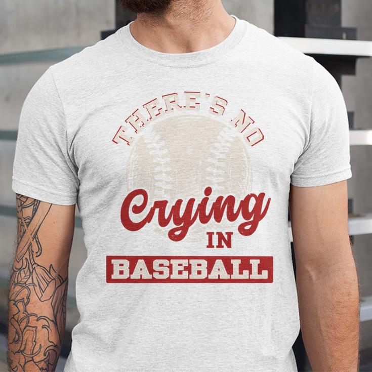 Baseball Game Day There Is No Crying In Baseball Unisex Jersey T-Shirt Baseball Game Day There Is No Crying In Baseball Unisex Jersey T-Shirt
