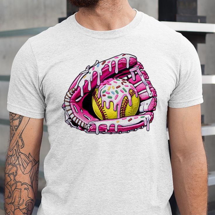 Baseball Glove Drip Shirt Ice Cream Dripping Girls Pocket Premium Unisex Jersey T-Shirt Baseball Glove Drip Shirt Ice Cream Dripping Girls Pocket Premium Unisex Jersey T-Shirt