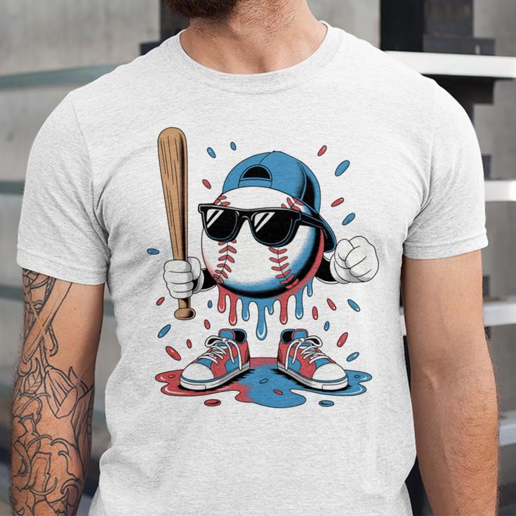 Baseball Lifestyle Apparel Youth Baseball Ice Cream Drip Unisex Jersey T-Shirt