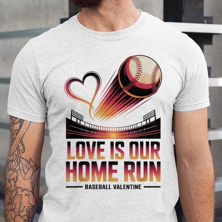 Baseball Valentine Forever On Deck For You Unisex Jersey T-Shirt