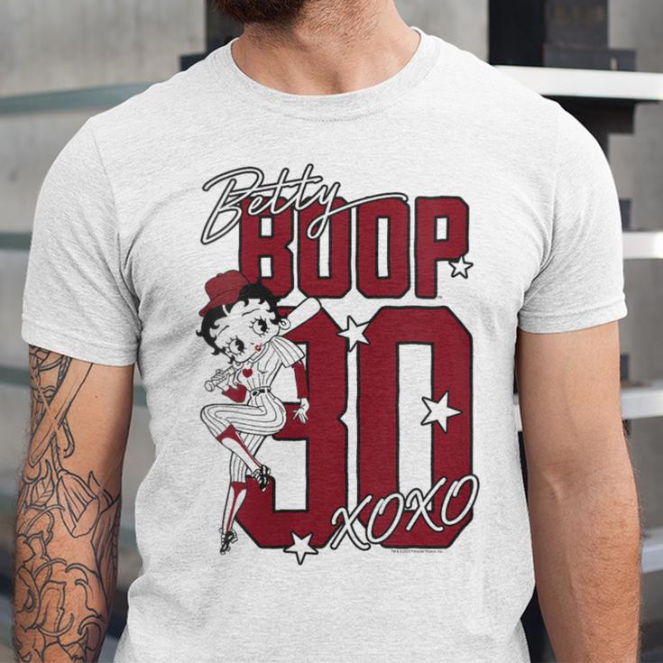 Betty Boop Baseball Logo Jersey With Stars Cute Cartoon Unisex Jersey T-Shirt