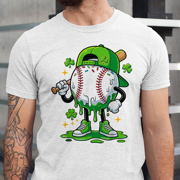 Boys St Patrick’s Day Baseball Drip Ice Cream Apparel Youth Unisex Jersey T-Shirt
