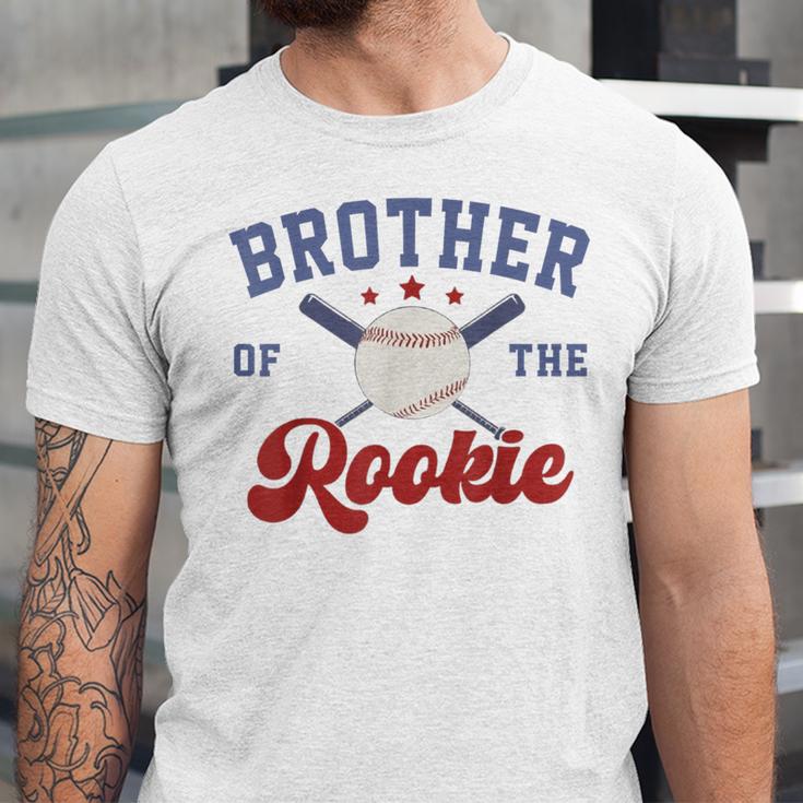 Brother Of Rookie 1st Birthday Baseball Boy Family Matching Unisex Jersey T-Shirt