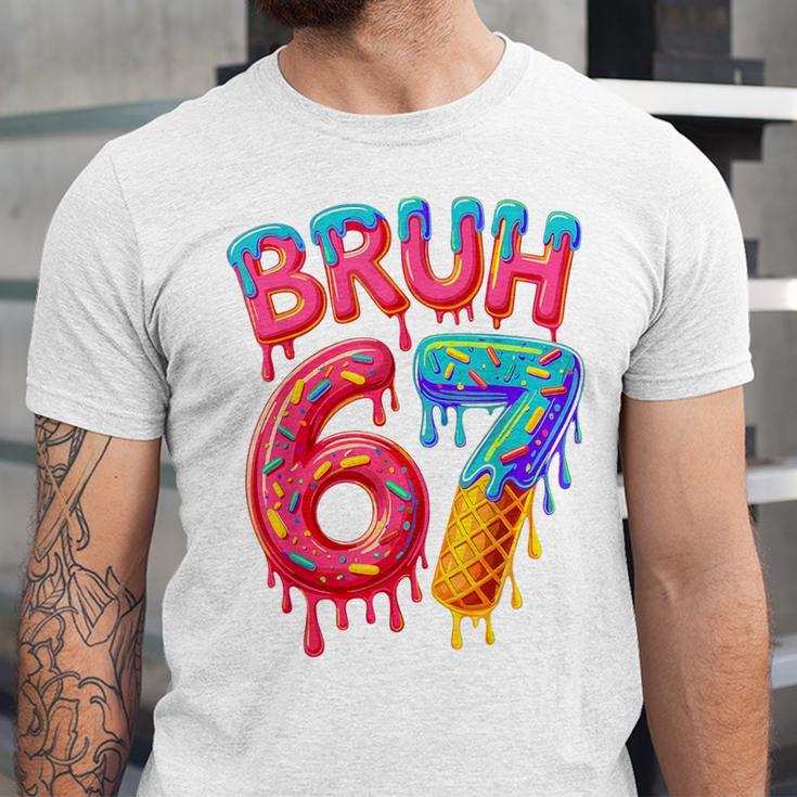 Bruh 67 Baseball Drip Number 67 Player 67th Birthday Unisex Jersey T-Shirt