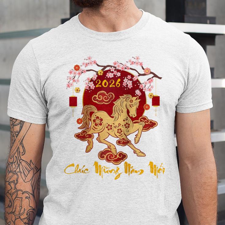 Chuc Mung NAM Moi 2026 Vietnamese Lunar New Year Of Horse Raglan Baseball Tee Unisex Jersey T-Shirt Chuc Mung NAM Moi 2026 Vietnamese Lunar New Year Of Horse Raglan Baseball Tee Unisex Jersey T-Shirt