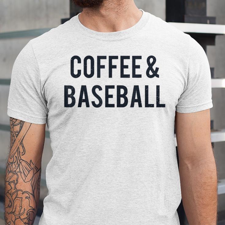 Coffee And Baseball Unisex Jersey T-Shirt Coffee And Baseball Unisex Jersey T-Shirt