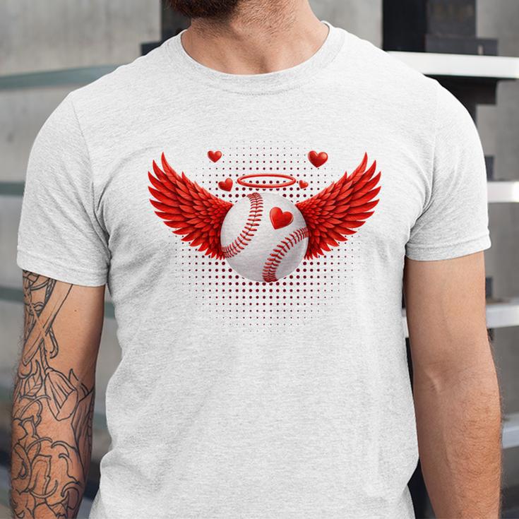 Cute Baseball &Cupid Wings Happy Valentines Boys Men Unisex Jersey T-Shirt Cute Baseball &Cupid Wings Happy Valentines Boys Men Unisex Jersey T-Shirt