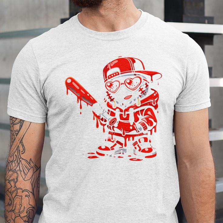 Drippy Baseball Mascot Valentine Heart Glasses Cartoon Unisex Jersey T-Shirt Drippy Baseball Mascot Valentine Heart Glasses Cartoon Unisex Jersey T-Shirt