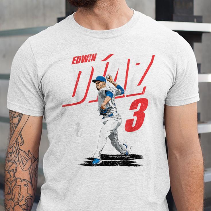 Edwin Diaz Los Angeles D Baseball Players MLBEDD204M Unisex Jersey T-Shirt Edwin Diaz Los Angeles D Baseball Players MLBEDD204M Unisex Jersey T-Shirt