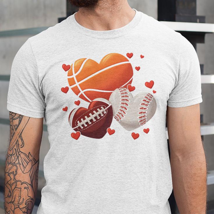 Football Basketball Baseball Heart Valentine Boys Men Kid Unisex Jersey T-Shirt Football Basketball Baseball Heart Valentine Boys Men Kid Unisex Jersey T-Shirt