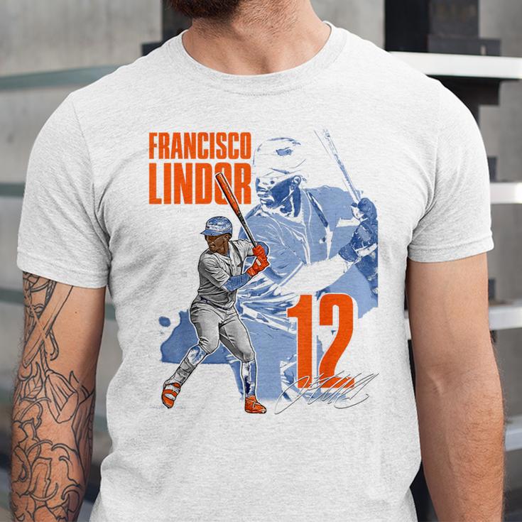 Francisco Lindor New York M Baseball Players MLBFLI304N Unisex Jersey T-Shirt Francisco Lindor New York M Baseball Players MLBFLI304N Unisex Jersey T-Shirt