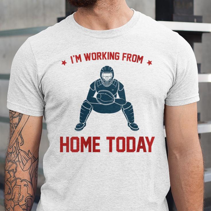 I'm Working From Home Today Baseball Lover Men Women Unisex Jersey T-Shirt I'm Working From Home Today Baseball Lover Men Women Unisex Jersey T-Shirt