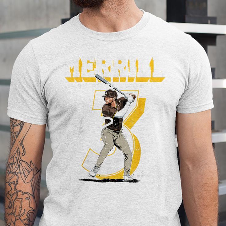 Jackson Merrill San Diego MLB Baseball Player MLBJME201M Unisex Jersey T-Shirt