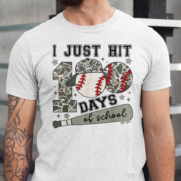I Just Hit 100 Days Of School Teacher Baseball Boys Kids Unisex Jersey T-Shirt I Just Hit 100 Days Of School Teacher Baseball Boys Kids Unisex Jersey T-Shirt