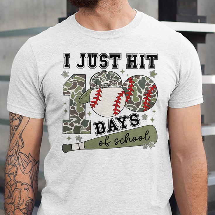 Kids I Just Hit 100 Days Boys 100 Days Of School Baseball Kids Unisex Jersey T-Shirt Kids I Just Hit 100 Days Boys 100 Days Of School Baseball Kids Unisex Jersey T-Shirt