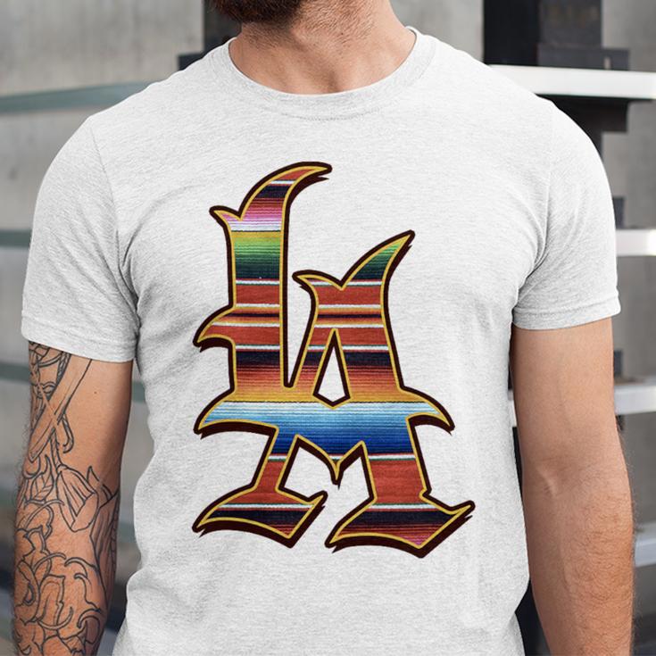 LA Sarape Los Angeles LA Sarape East LA Baseball Mexican Premium Tri-Blend Unisex Jersey T-Shirt LA Sarape Los Angeles LA Sarape East LA Baseball Mexican Premium Tri-Blend Unisex Jersey T-Shirt