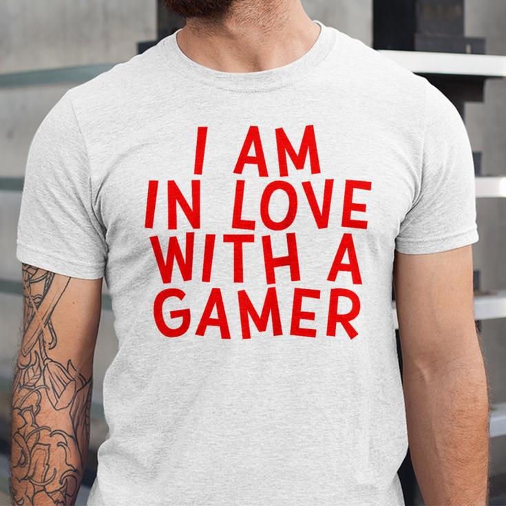 I Am In Love With A Gamer Cute Valentines Day Gamer Couple Raglan Baseball Tee Unisex Jersey T-Shirt I Am In Love With A Gamer Cute Valentines Day Gamer Couple Raglan Baseball Tee Unisex Jersey T-Shirt