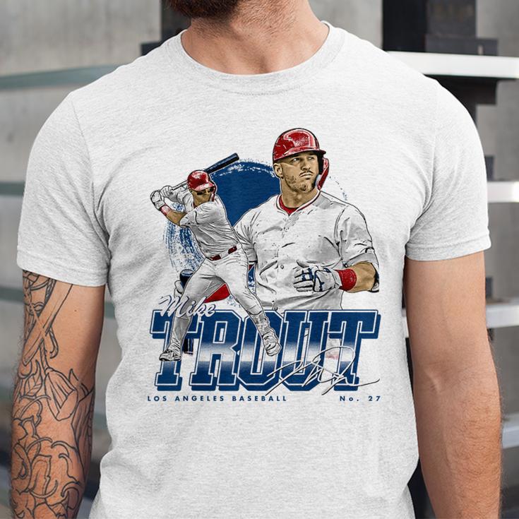 Mike Trout Los Angeles A MLB Baseball Players MLBMTR302N Unisex Jersey T-Shirt Mike Trout Los Angeles A MLB Baseball Players MLBMTR302N Unisex Jersey T-Shirt