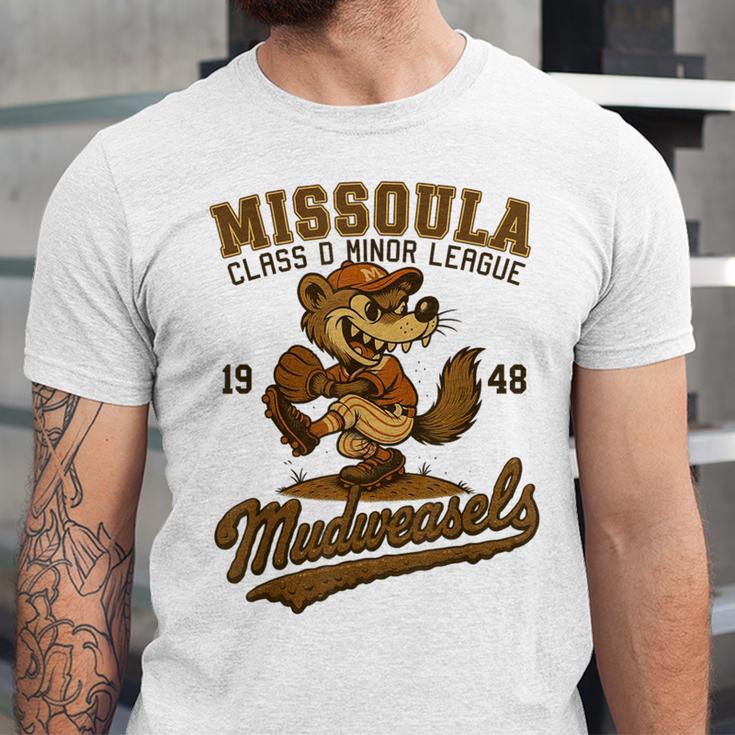 Missoula Mudweasels Retro Minor League Baseball Unisex Jersey T-Shirt Missoula Mudweasels Retro Minor League Baseball Unisex Jersey T-Shirt
