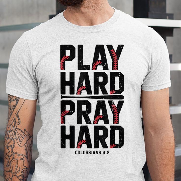 Play Hard Pray Hard Youth Boy Christian Baseball Jesus Unisex Jersey T-Shirt Play Hard Pray Hard Youth Boy Christian Baseball Jesus Unisex Jersey T-Shirt