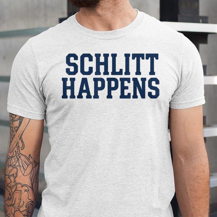 Schlitt Happens NY Bronx I Heart Baseball Apparel Unisex Jersey T-Shirt
