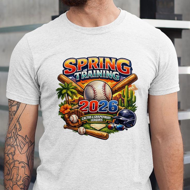 Spring Training 2026 Baseball Fan Retro Palm Cactus Premium Tri-Blend Unisex Jersey T-Shirt Spring Training 2026 Baseball Fan Retro Palm Cactus Premium Tri-Blend Unisex Jersey T-Shirt