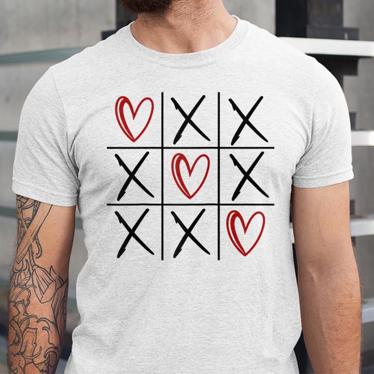 Tic Tac Toe Love Hearts Romantic Valentine Raglan Baseball Tee Unisex Jersey T-Shirt