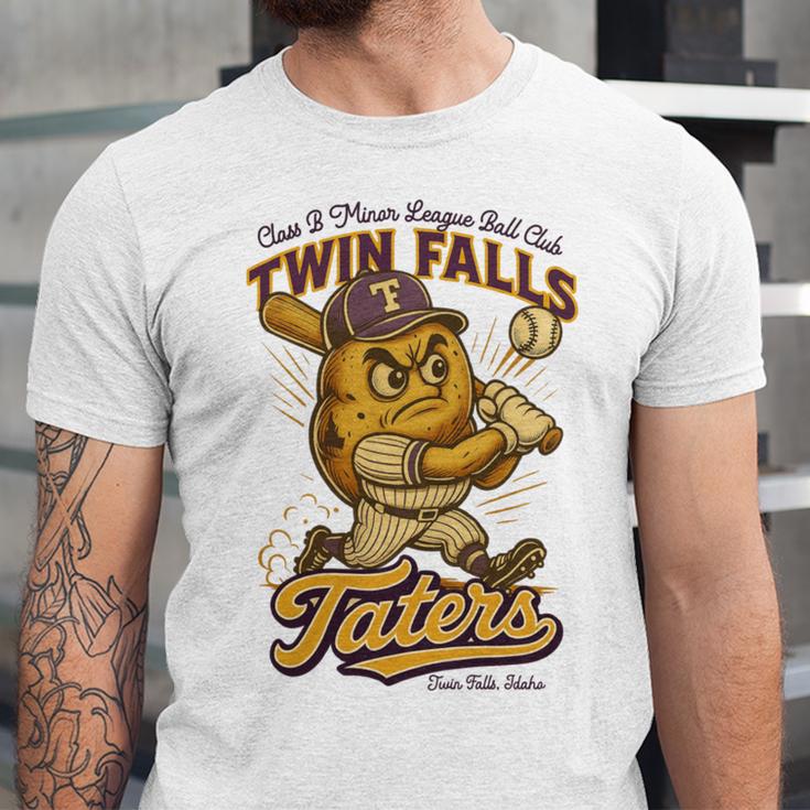 Twin Falls Taters Minor League Baseball Team Unisex Jersey T-Shirt