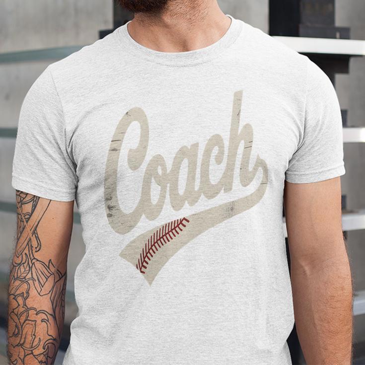 Vintage Baseball Coach Unisex Jersey T-Shirt