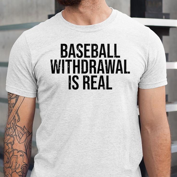 Vintage Baseball Withdrawal Is Real Premium Tri-Blend Unisex Jersey T-Shirt