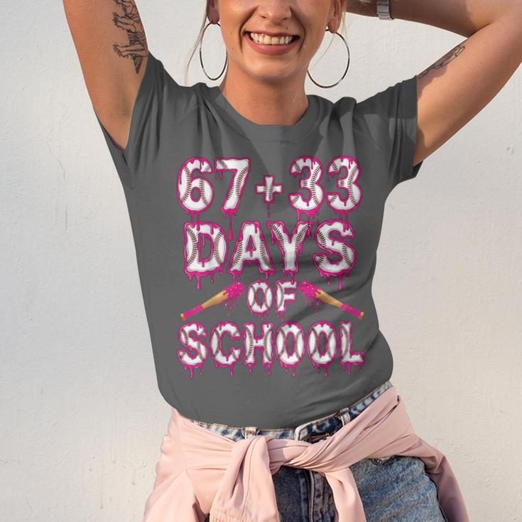 100 Days Of School Baseball Boys Six Seven Drip 100th Day Unisex Jersey T-Shirt