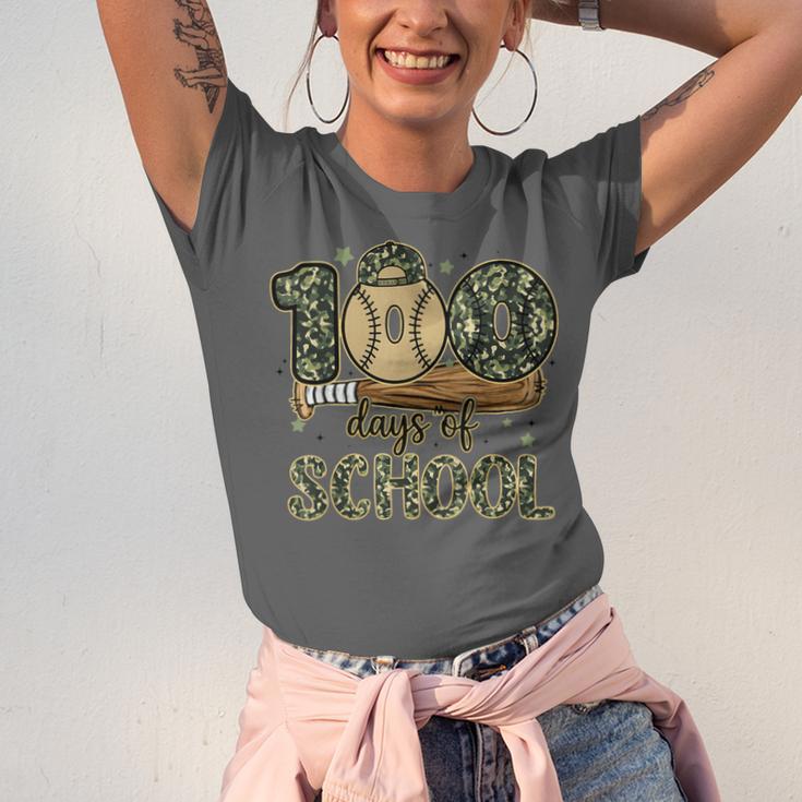 100 Days Of School Baseball Camo Boys Kids 100th Day Unisex Jersey T-Shirt 100 Days Of School Baseball Camo Boys Kids 100th Day Unisex Jersey T-Shirt