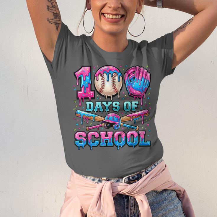 100 Days Of School Baseball Sports Drip Graphic Unisex Jersey T-Shirt 100 Days Of School Baseball Sports Drip Graphic Unisex Jersey T-Shirt