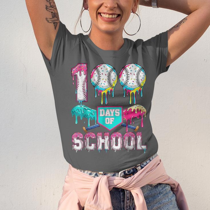 100 Days Of School Boys Kids 100th Day Of School Baseball Unisex Jersey T-Shirt 100 Days Of School Boys Kids 100th Day Of School Baseball Unisex Jersey T-Shirt