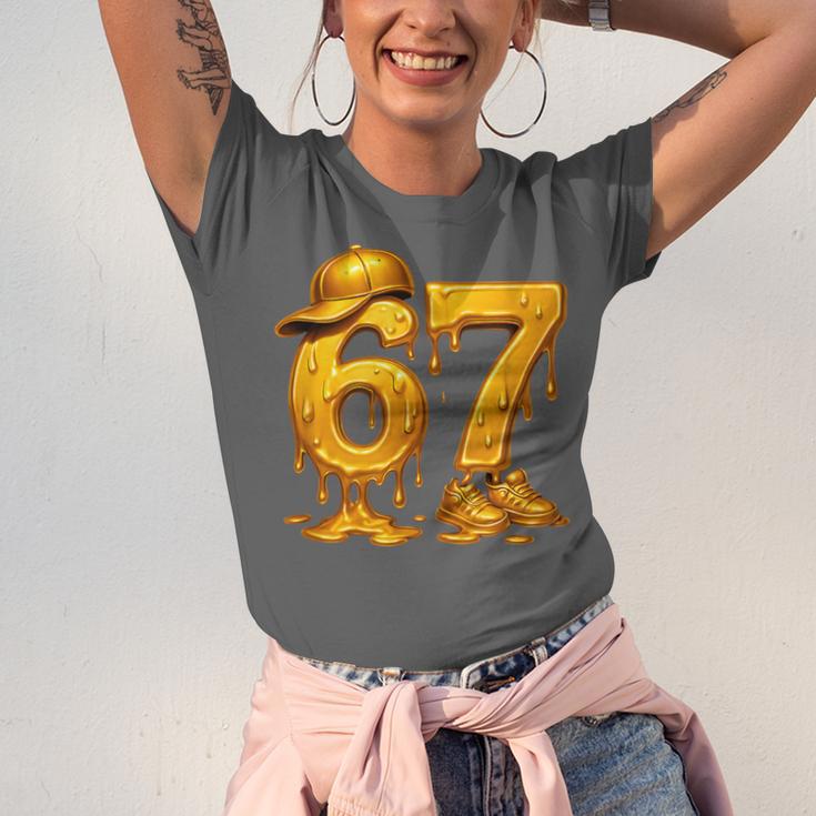 67 Brain Rot Meme Baseball Ice Cream Drip For Kids & Teens Unisex Jersey T-Shirt
