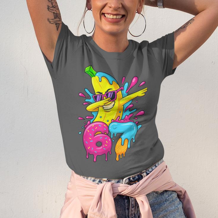 67 Dabbing Banana Baseball 6 7 Dripping Ice Cream Meme Unisex Jersey T-Shirt 67 Dabbing Banana Baseball 6 7 Dripping Ice Cream Meme Unisex Jersey T-Shirt