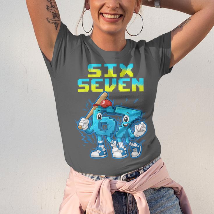 67 Six Seven 6-7 Italian Brainrot Kids Baseball Meme Unisex Jersey T-Shirt 67 Six Seven 6-7 Italian Brainrot Kids Baseball Meme Unisex Jersey T-Shirt