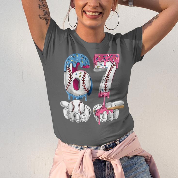Baseball 67 Ice Cream Drip Six Seven Boys Girls Meme Unisex Jersey T-Shirt