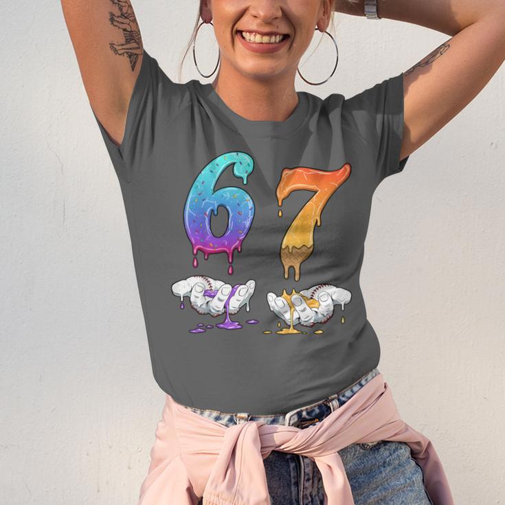 Baseball 67 Ice Cream Drip Six Seven Boys Meme Unisex Jersey T-Shirt