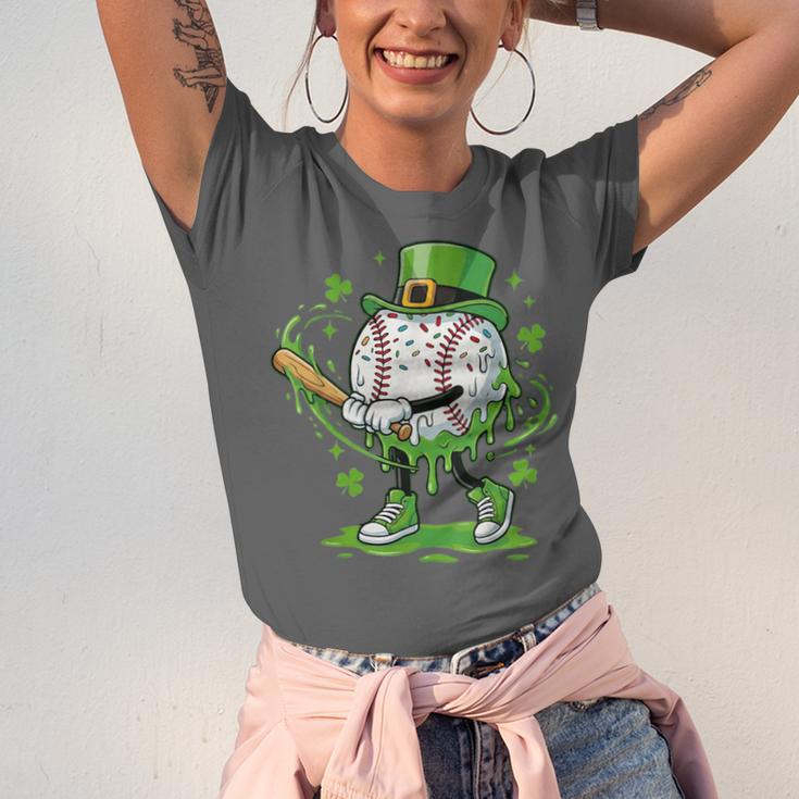 Baseball Drip For Boys Ice Cream Drip Youth St Patricks Day Unisex Jersey T-Shirt