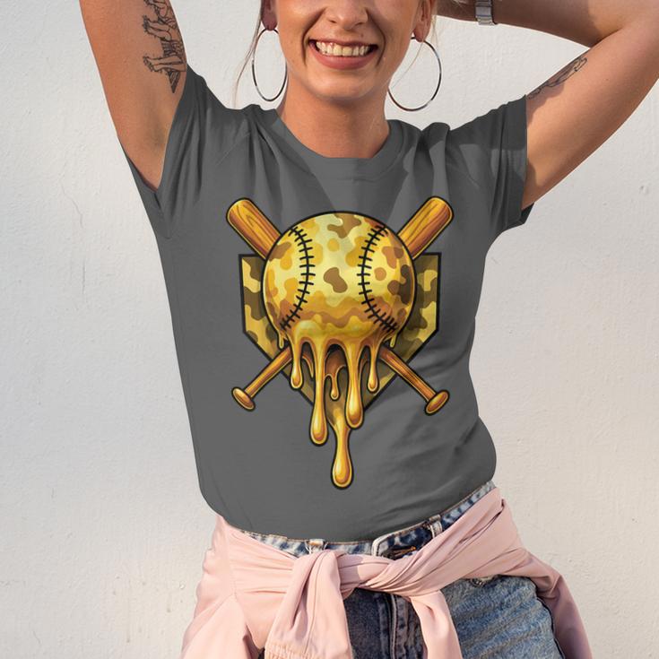 Baseball Drip Ice Cream Camo Cool Unisex Jersey T-Shirt