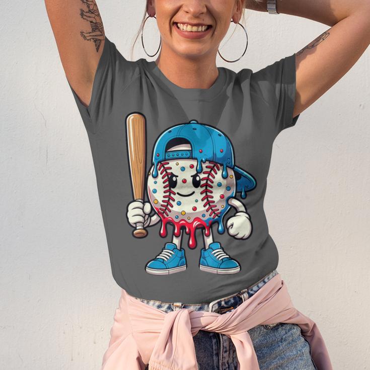 Baseball Drippy Style Apparel For Boys Youth Cool Baseball Unisex Jersey T-Shirt