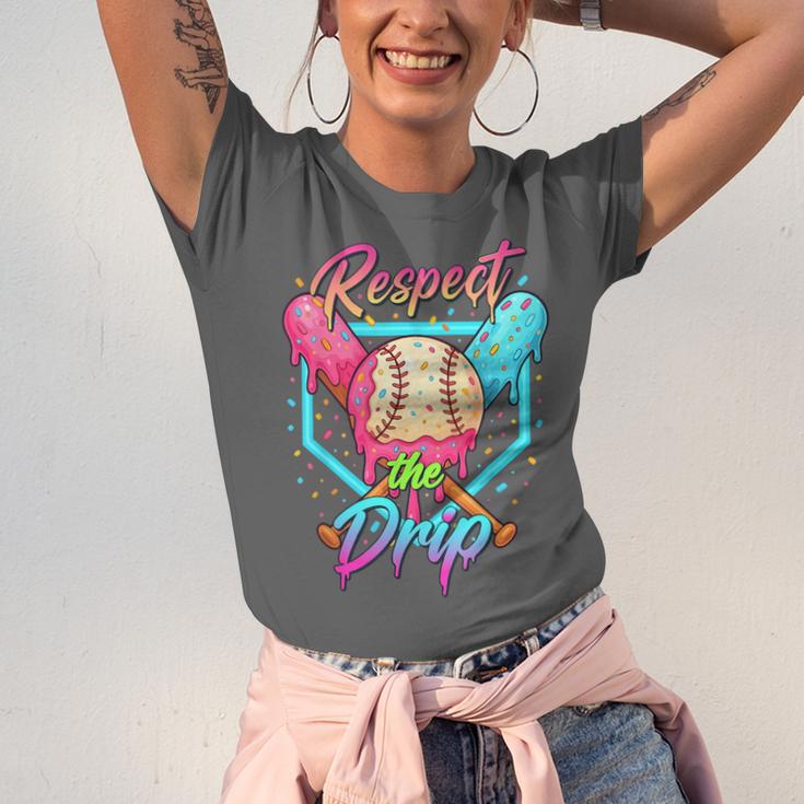 Baseball Ice Cream Drip Number 67 Player 67 Respect The Drip Unisex Jersey T-Shirt Baseball Ice Cream Drip Number 67 Player 67 Respect The Drip Unisex Jersey T-Shirt