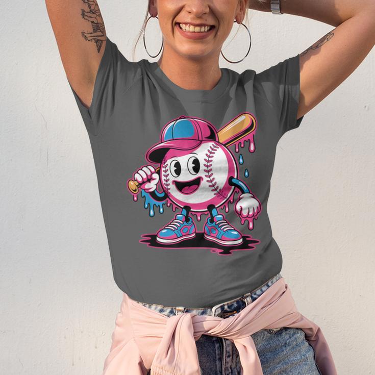 Baseball Ice Cream Shirt Cool Baseball Drip For Boys Unisex Jersey T-Shirt
