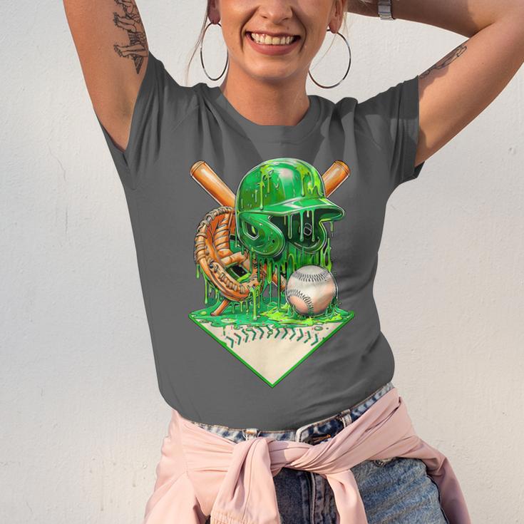 Baseball Life Style Ice Cream Drip Green Unisex Jersey T-Shirt
