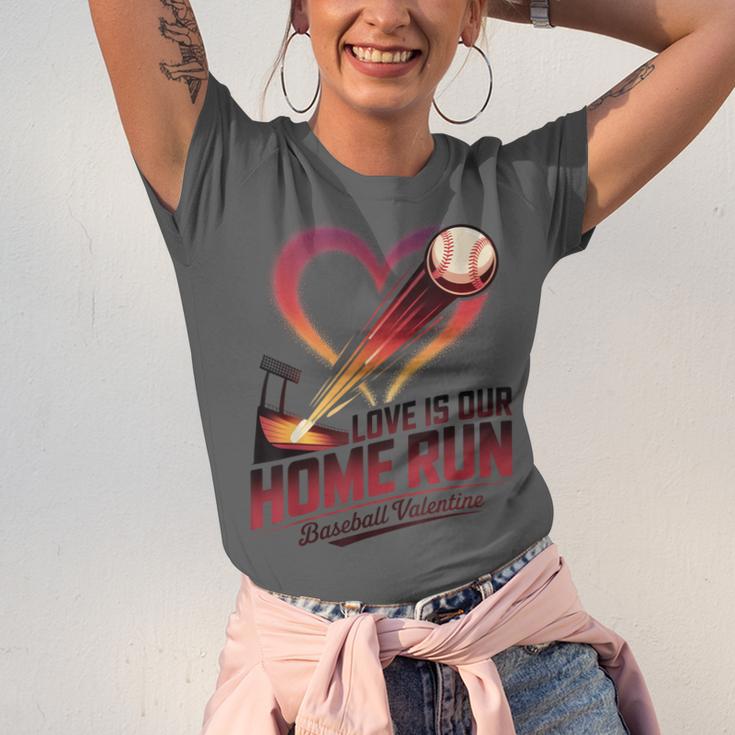 Baseball Valentine Love Is Our Home Run Apparel Unisex Jersey T-Shirt Baseball Valentine Love Is Our Home Run Apparel Unisex Jersey T-Shirt