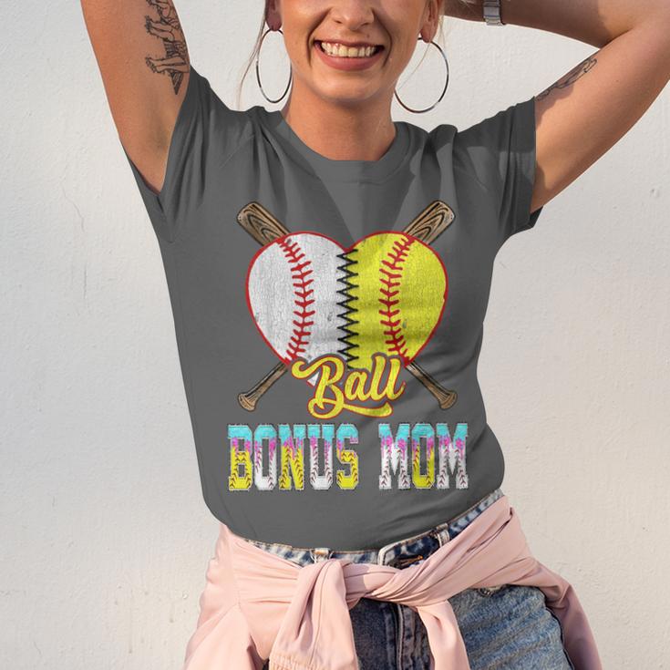 Bonus Mom Of Both Half Baseball Softball Ice Cream Drip Unisex Jersey T-Shirt Bonus Mom Of Both Half Baseball Softball Ice Cream Drip Unisex Jersey T-Shirt