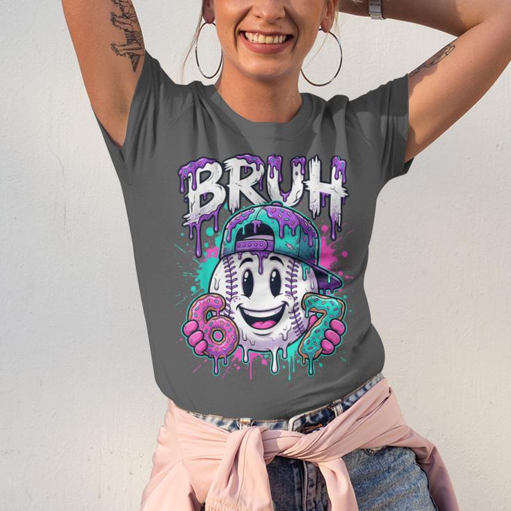 Bruh 67 Baseball Drip Boys Kids Six Seven Meme 6-7 Dripping Unisex Jersey T-Shirt Bruh 67 Baseball Drip Boys Kids Six Seven Meme 6-7 Dripping Unisex Jersey T-Shirt